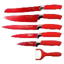 Ensemble de couteaux 6 pièces+ Bloc (rouge) 3.webp