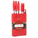 Ensemble de couteaux 6 pièces+ Bloc (rouge).webp