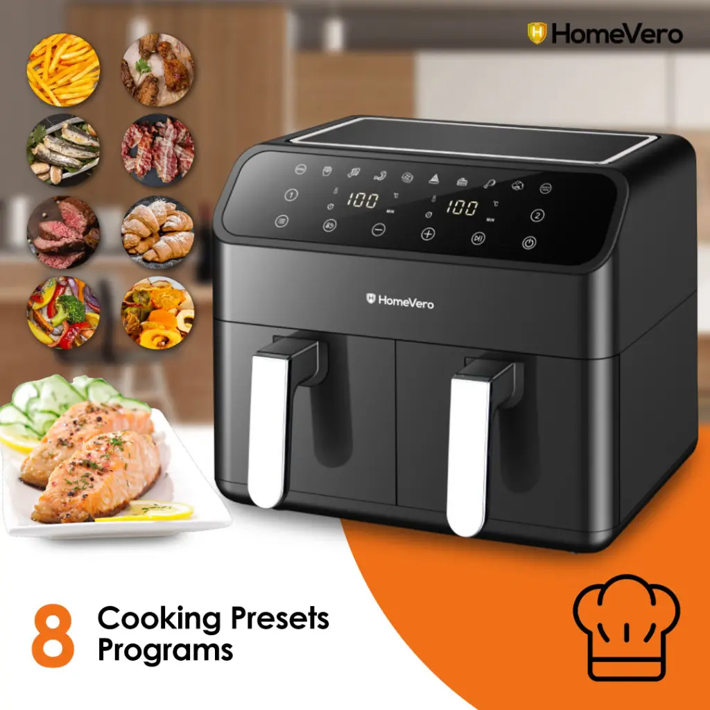 Homevero dual digital airfryer 8l 2.webp