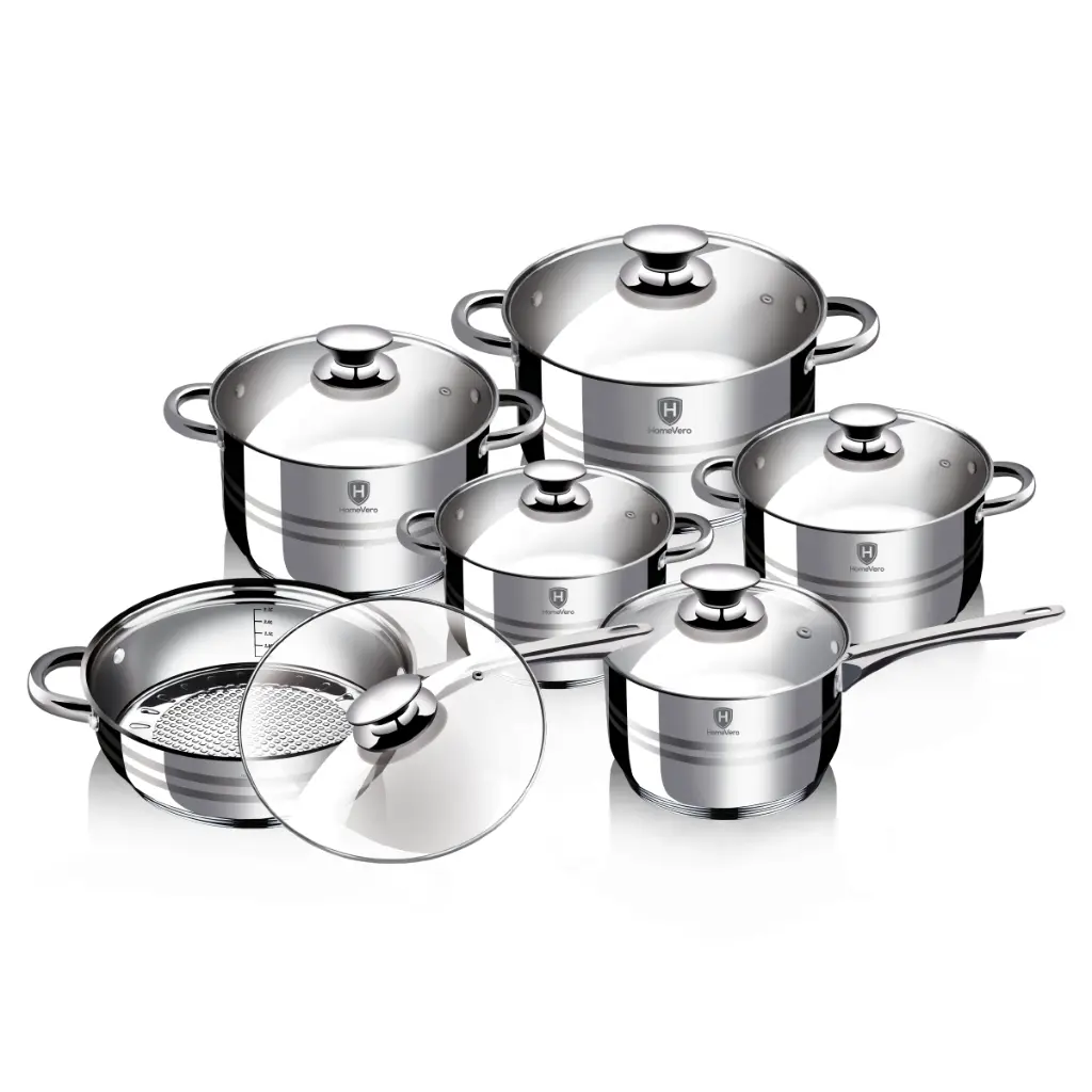 12 PIECES BATTERIE DE CUISINE