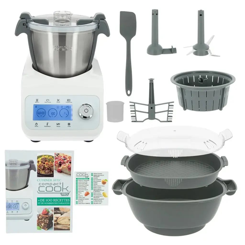 COMPACT COOK PRO + GRD PANIER VAPEUR + DECOUPE LEGUMES