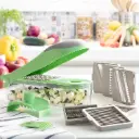 COUPE-LEGUMES RAPE ET MANDOLINE AVEC RECETTES ET ACCESSOIRES 7 EN 1