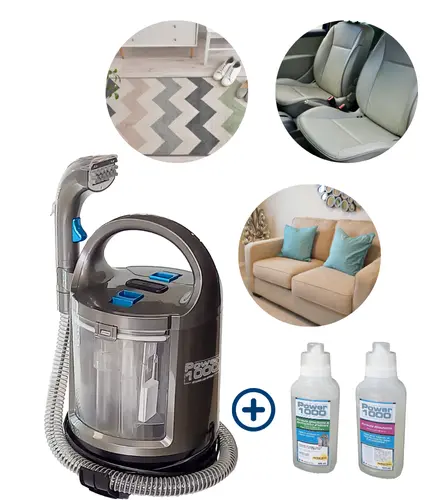 DETACHEUR A EAU POWER 1000 + 2 FORMULES (DETACHANT MULTISURFACES ET DETACHANT DESTRUCTREUR ODEURS