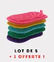 EPONGE NETTOIE-TOUT LOT DE 5 EPONGES + 1 EPONGE OFFERTE