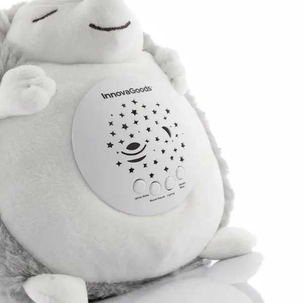 HERISSON EN PELUCHE AVEC BRUIT BLANC ET VEILLEUSE