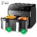 HOMEVERO DUAL DIGITAL AIR FRYER 8L
