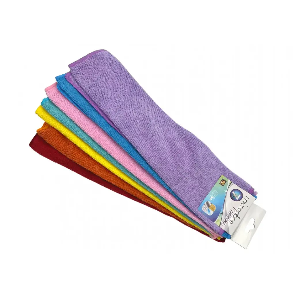 LES 7 CHIFFONS MICROFIBRES