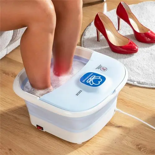 SPA POUR LES PIEDS PLIABLE AVEC ROULEAUX ET HYDRO MASSAGE