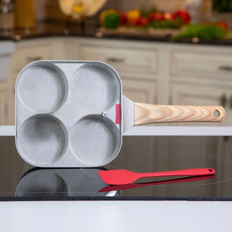 POELE WONDERPAN XL + SPATULE EN SILICONE XL + COUVERCLE XL
