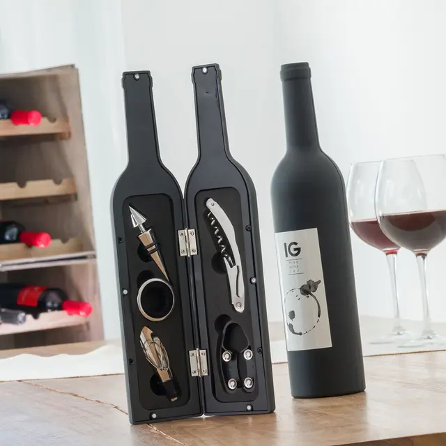 BOITE A BOUTEILLE DE VIN 5 PIECES