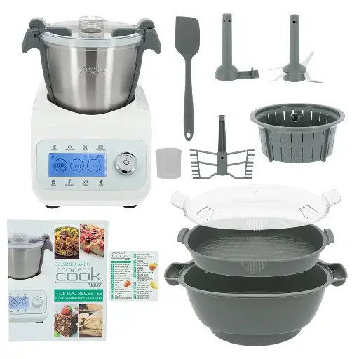 [EFFZ] COMPACT COOK PRO + GRD PANIER VAPEUR + DECOUPE LEGUMES