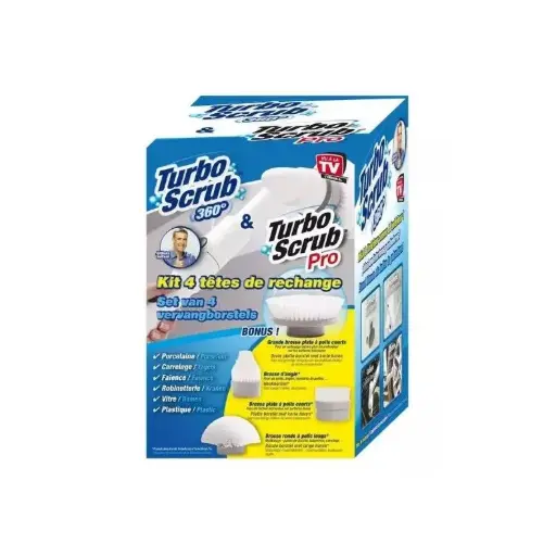 [CLEAN10] TURBO VOOM SCRUBBER - BROSSES DE RECHANGES (LOT DE 4)