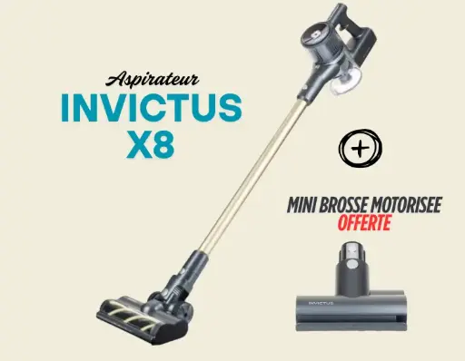 [X8_KITMINIBROSSE] INVICTUS X8 + MINI BROSSE MOTORISEE OFFERTE
